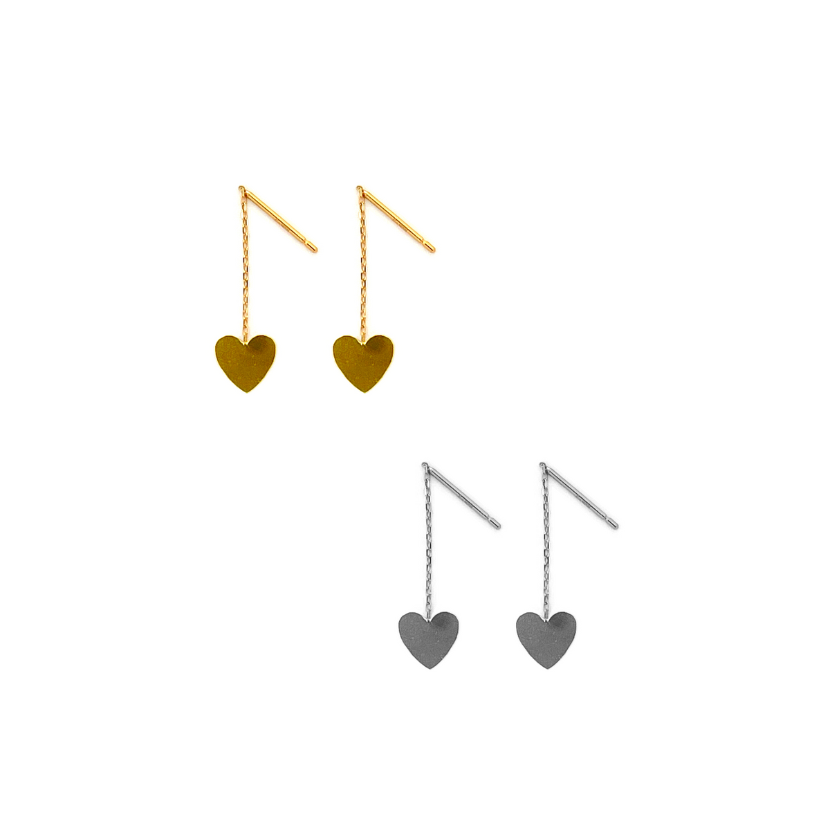 Heart Plate Chain Pierce