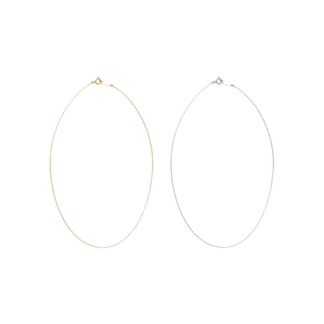 Ball Cut Chain Necklace