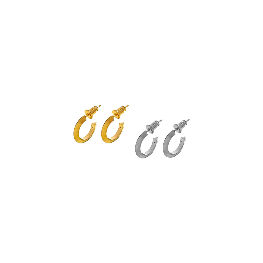 Triangle Cut Hoop Pierce