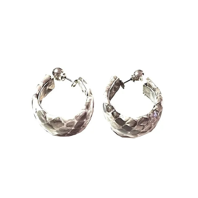 Leather Hoop Earring