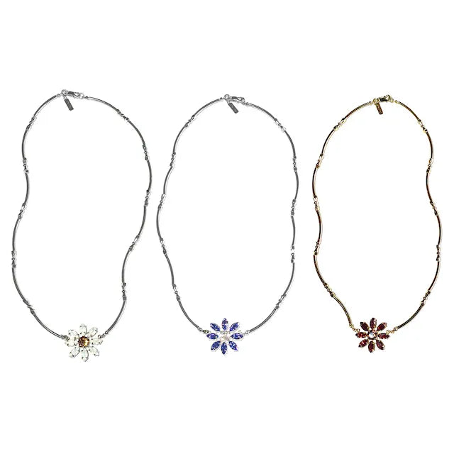 Crystal Flower Necklace