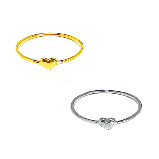 pt Heart Ring（#1~#15）