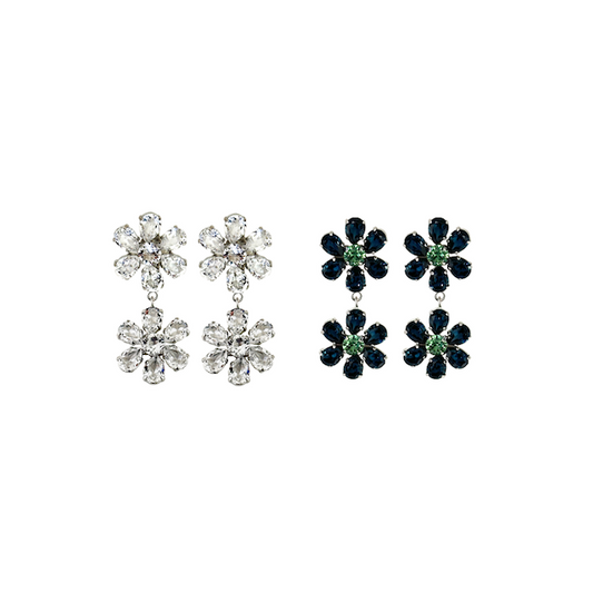Crystal Daisy Pierce/Earring