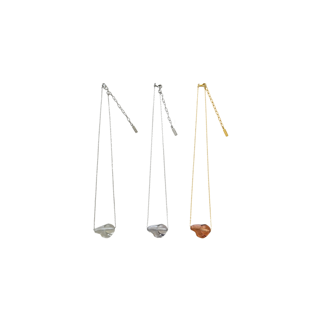 Clear Baroque Pearl Necklace