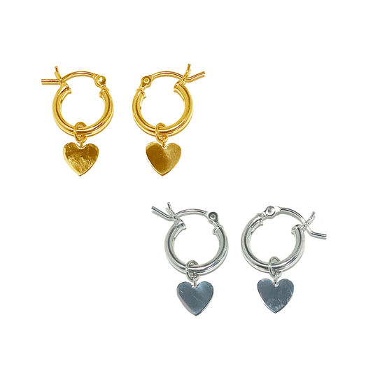 Heart Plate Hoop Pierce