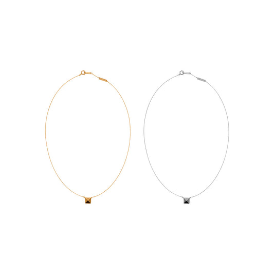 Pyramid Studs Necklace