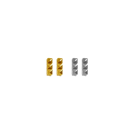 Triple Pyramid Studs Pierce