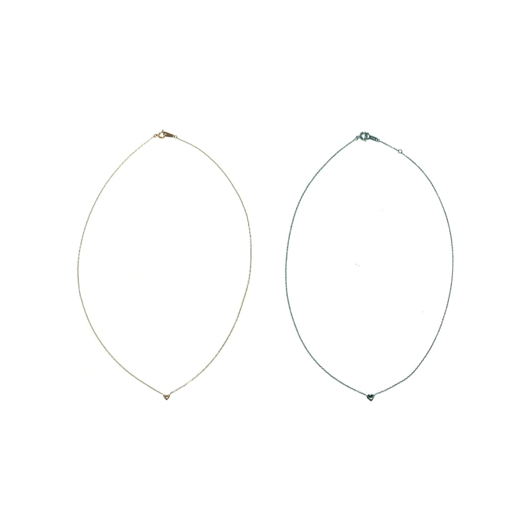 pt Heart Necklace